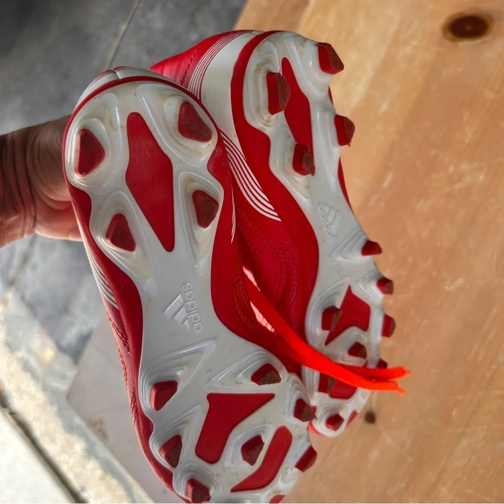 Kids Red Soccer Sneakers